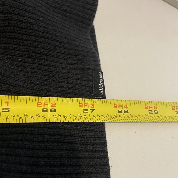 Adidas Originals CB Knit Sweater Women XS Gray Black Oversized Pullover Key Hole - Picture 6 of 8